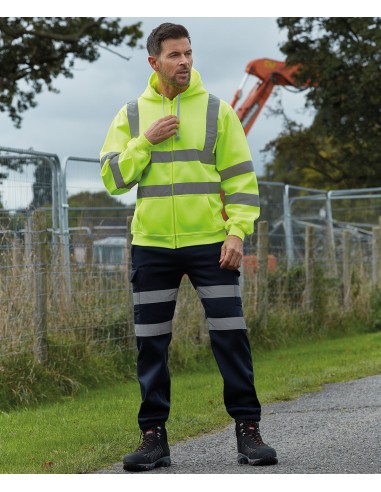 Y-HVK07-Hi-Vis Zip Hoodie